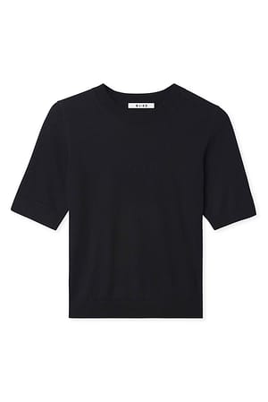 Black Tynn strikket t-skjorte
