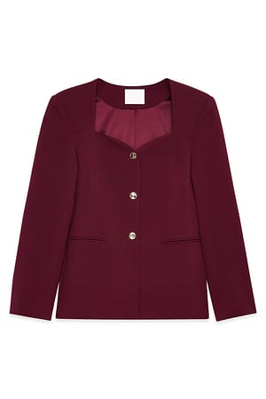 Burgundy Figursydd blazer