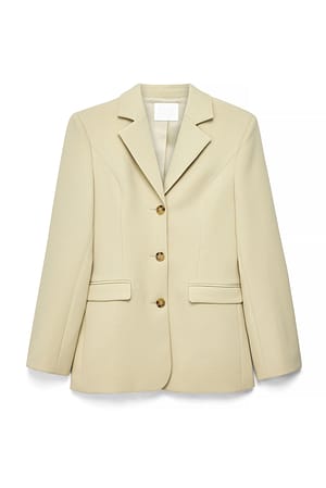 Sage Green Americana larga entallada