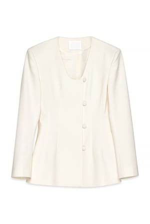 Snow White Figursydd blazer med rund hals