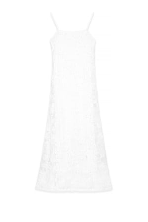 White Maxikjole med blomster