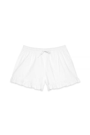 White Short à volants