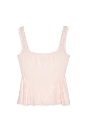 Light Pink Unterhemd mit Volant