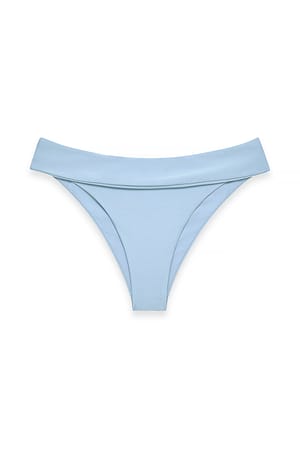 Dusty Blue Bikinitrusse med ombuk