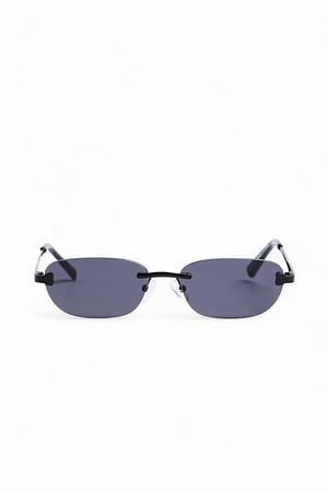Black Frameless Sunglasses