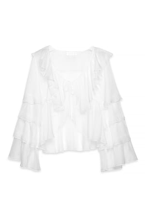 Offwhite Haut à volants