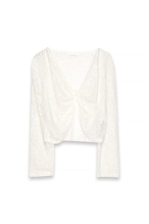 White Top med blonde og snoet forside