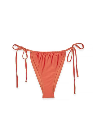 Burnt Orange Bikinitruse med rysjer