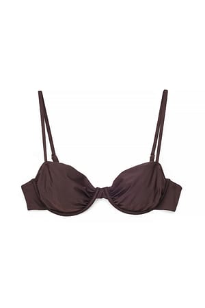 Brown Bikini-bh med knyt i ryggen