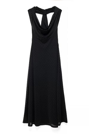 Black Halterneck Maxi Dress