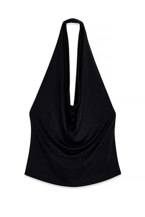 Black Halterneck Top