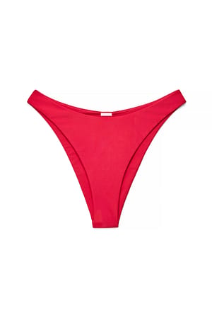Red Bikinitruse med høyt liv