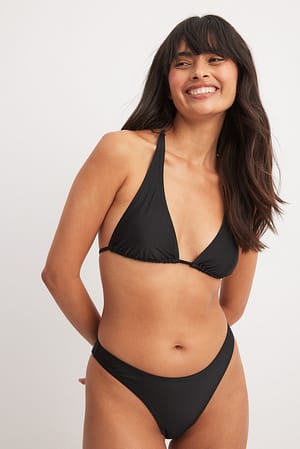 Black High Cut Bikini Panty