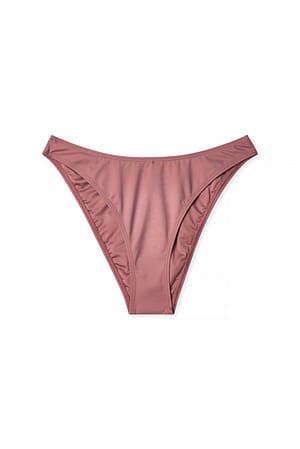 Dusty Dark Pink High Cut Bikini Panty