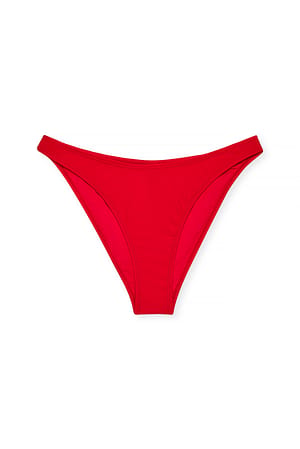 Red High Cut Bikini Panty