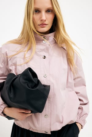 Light Pink Veste à col montant