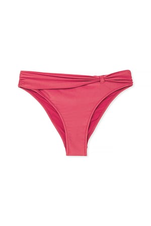 Dark Red Bikini-Höschen mit hoher Taille