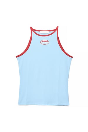 Light Blue Tank-Top aus Jersey