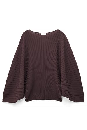 Brown Knitted Cape