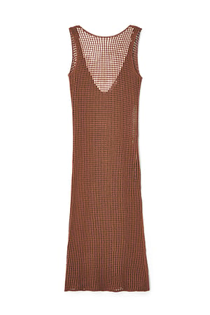 Rust Gestricktes Maxikleid
