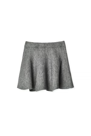 Grey Strick-Minirock