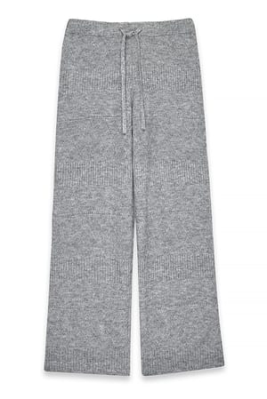 Grey Knitted Pants