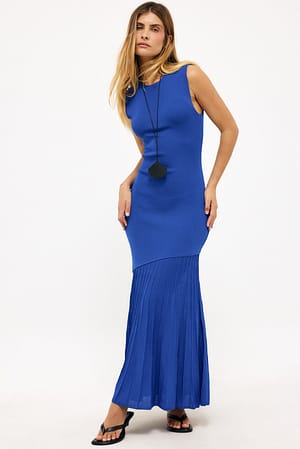 Cobalt Robe courte sans manches en maille