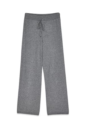 Mid Greymelange Strickhose