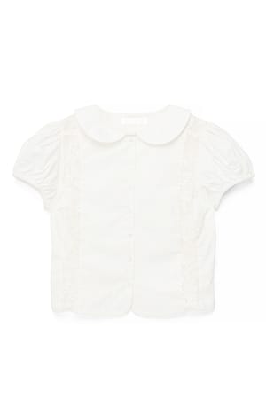 Offwhite Lace Insert Detail Blouse