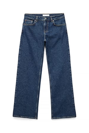 Dark Blue Lane Low Waist Jeans