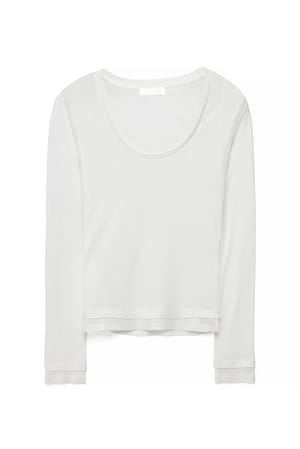 White Top met lange mouwen