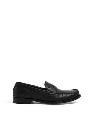 Black Mocasines de piel