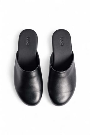 Black Leren instappers