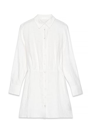 White Robe chemise en lin