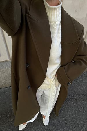 Khaki Lang kåpe