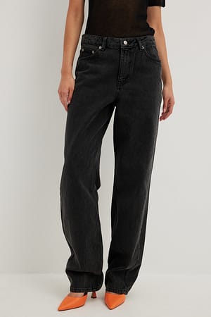 Grey Lockere Jeans mit mittlerer Taille