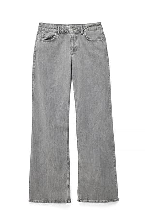 Light Grey Jeans med lavt liv