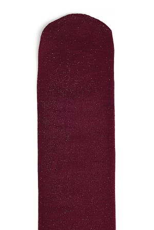 Wine Red Medias de lurex