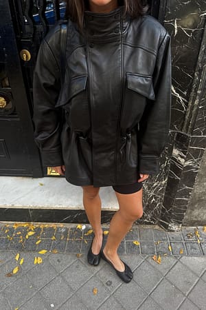 Black Læderjakke