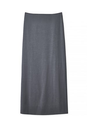 Dark Grey Maxinederdel