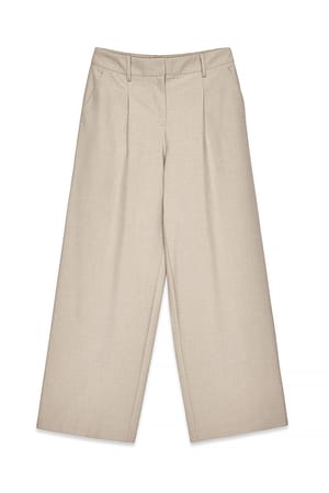 Sand Wide Mid Waist Pants
