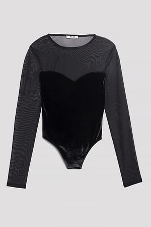Black Body velours en filet
