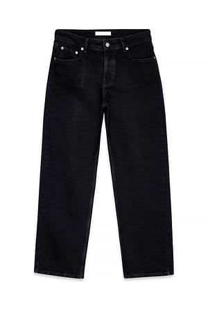 Black Halfhoge enkeljeans