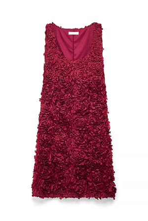 Red Mini Floral Dress