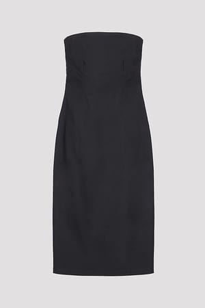 Black Bandeau midikjole