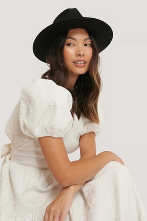 Black Einfacher Fedora-Hut