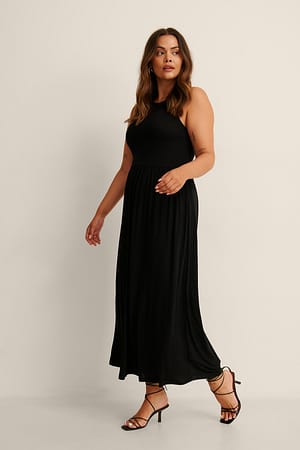 Black Løs midikjole