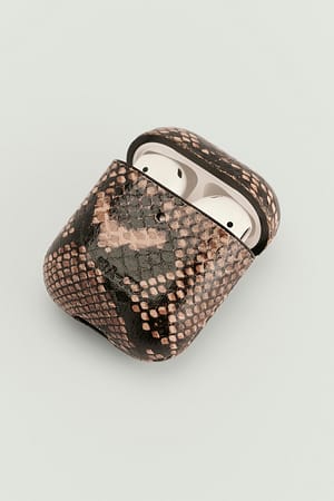 Snake Air pod case met leren look