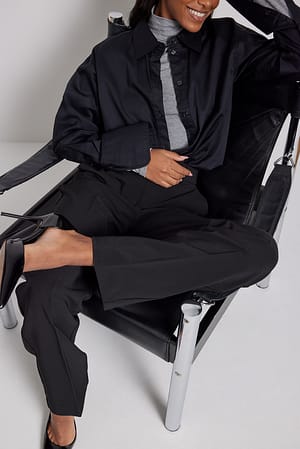 Black Regular Suit Pants