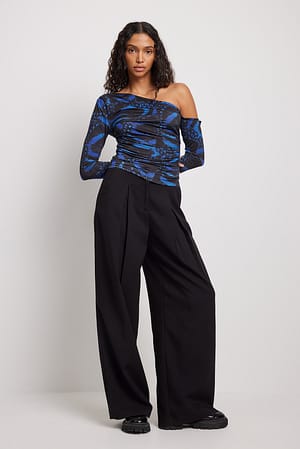 Butterfly Einseitig schulterfreies Top